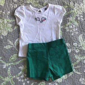 Janie & Jack Top and Shorts Set